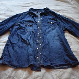 Vintage Denim Long Sleeve Shirt